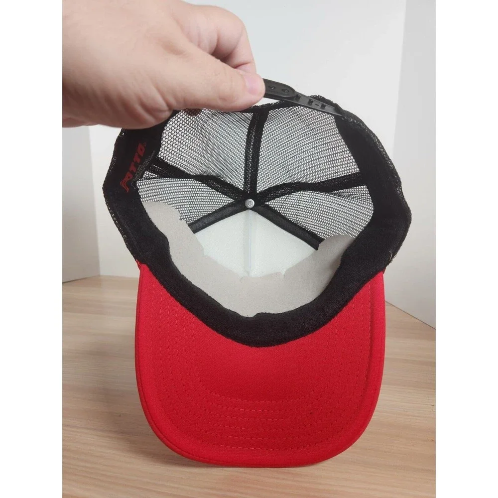 Howdy Mouse Records Truck Hat White Red Black Strap Back Otto Unique Unusual‎